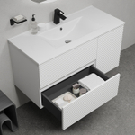 Тумба с умывальником IDDIS Bild, подвесная, 100 см, белый, BIL10W0i95K