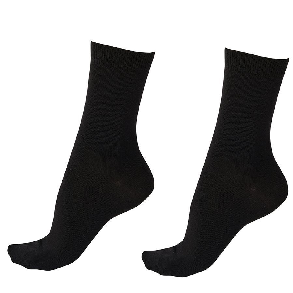 Однотонные носочки из бамбука (2 пары в упаковке) (Размер: S-M-L) (Цвет: темно-серый)