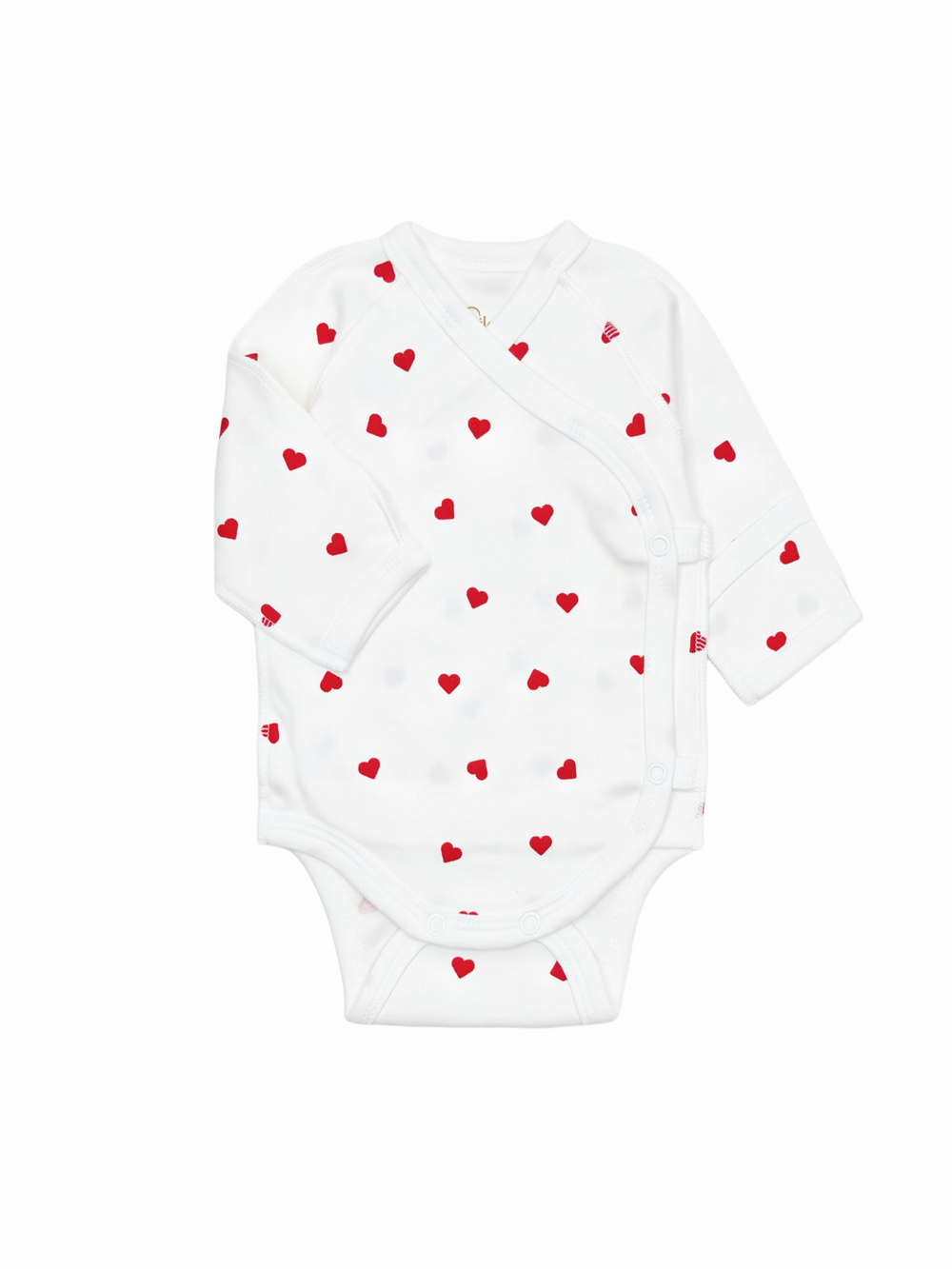 Боди-кимоно Сердечки red (56,62)