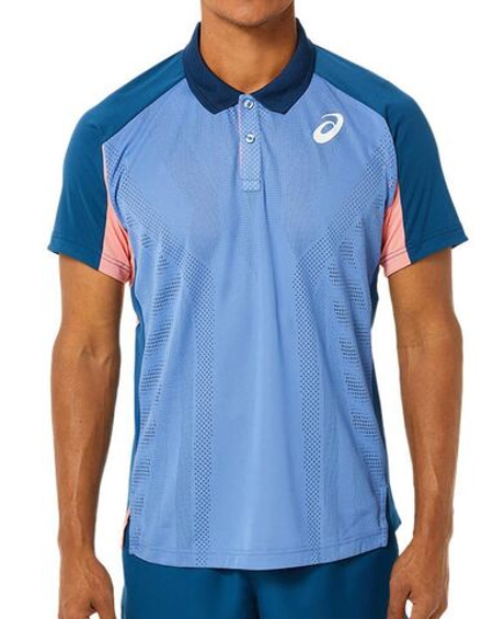 Мужское теннисное поло Asics Match Actibreeze Polo Shirt M - небесный