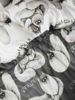 Пододеяльник поплин Сказка "Fluffy/Флиппи" 1,5-спальный на молнии 145x215 см