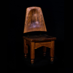 Стул с кожаной вставкой