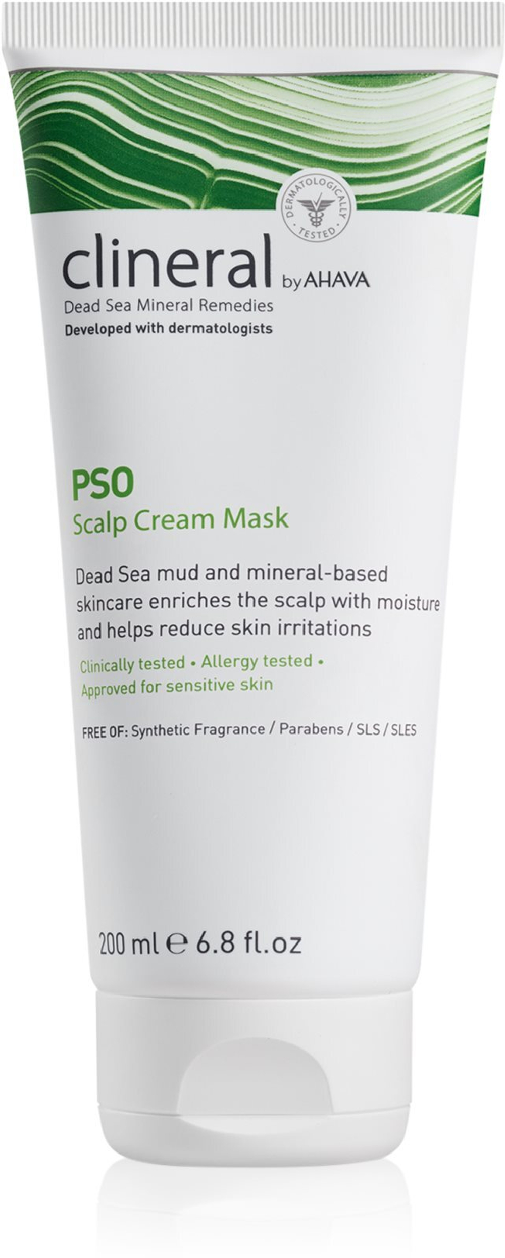 AHAVA Clineral PSO - интенсивная увлажняющая маска для раздраженной кожи головы /   200  ml  / GTIN 697045007752