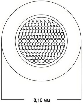 Акустический кабель Van den Hul SCS - 4. В нарезку. Цвет: кремовый