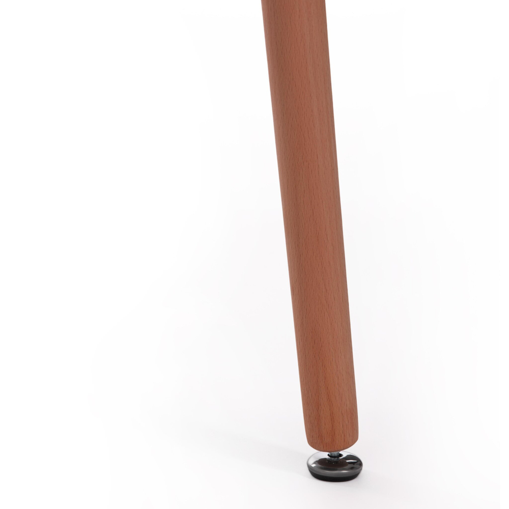 Стол MARS (mod. T1004) МДФ/дерево, White (Белый) / Natural (натуральный), 80 х 80 х 75 см