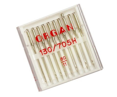 Иглы для бытовых машин ORGAN, универсальные №80, 10 игл