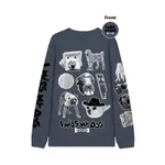 Лонгслив Underdog I miss my dog Goofy дымчатый серый