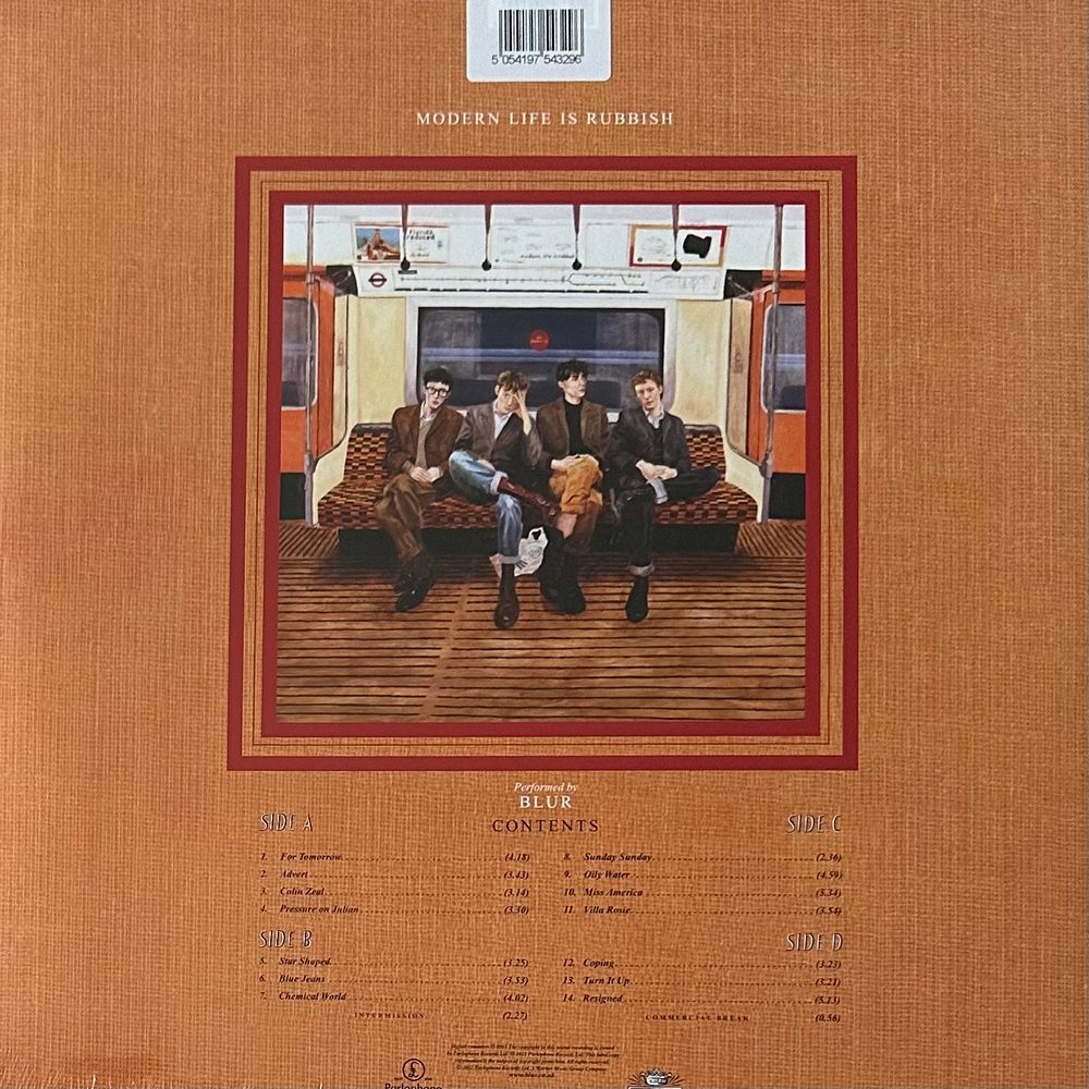 Blur ‎– Modern Life Is Rubbish 2LP (Европа 2021г.) Orange