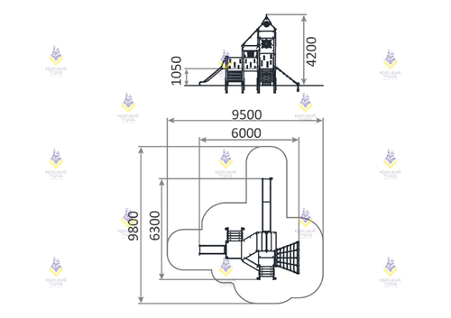 Игровой комплекс «Небесное дерево» мини