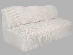 Чехол на трехместный диван без подлокотников Модерн, цвет Слоновая кость