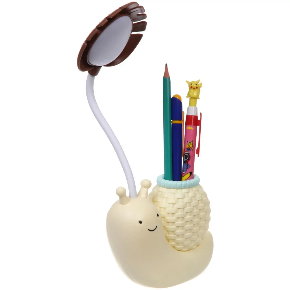 Настольная лампа «Sweet - Улитка» 30*12*7 см LED с подстаканником, USB 0.6-3W, Желтый