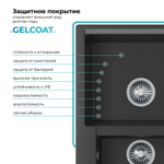 Мойка POLYGRAN BRIG-620 черный №16