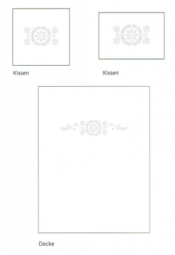 Наволочка 70х70 Christian Fischbacher Luxury Nights Crystal 352 Швейцария схема