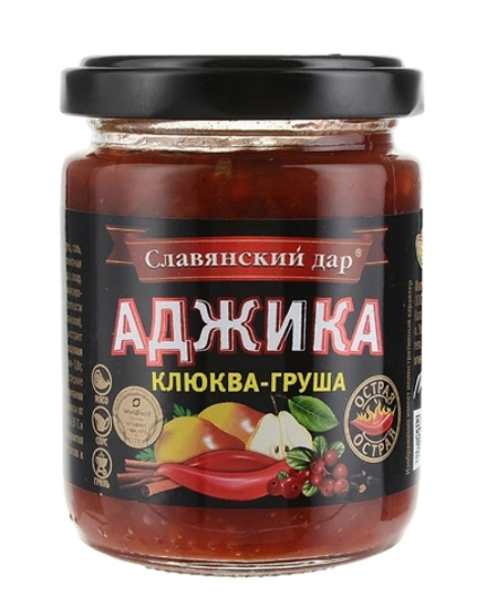 Соус "Аджика Клюква-груша" 170г. Славянский дар