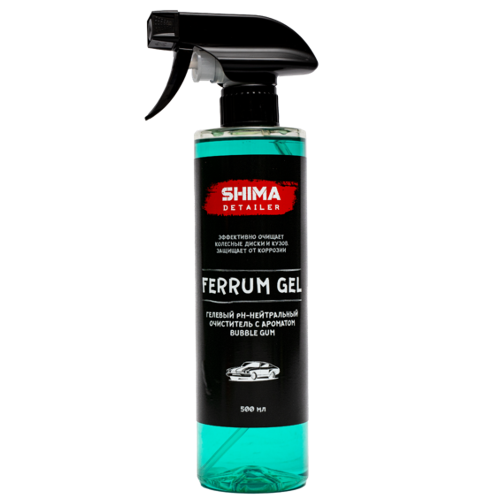 SHIMA DETAILER &quot;FERRUM GEL&quot; BUBBLE GUM, 500 мл (Гелевый pH-нейтральный очиститель с ароматом бабл гам)