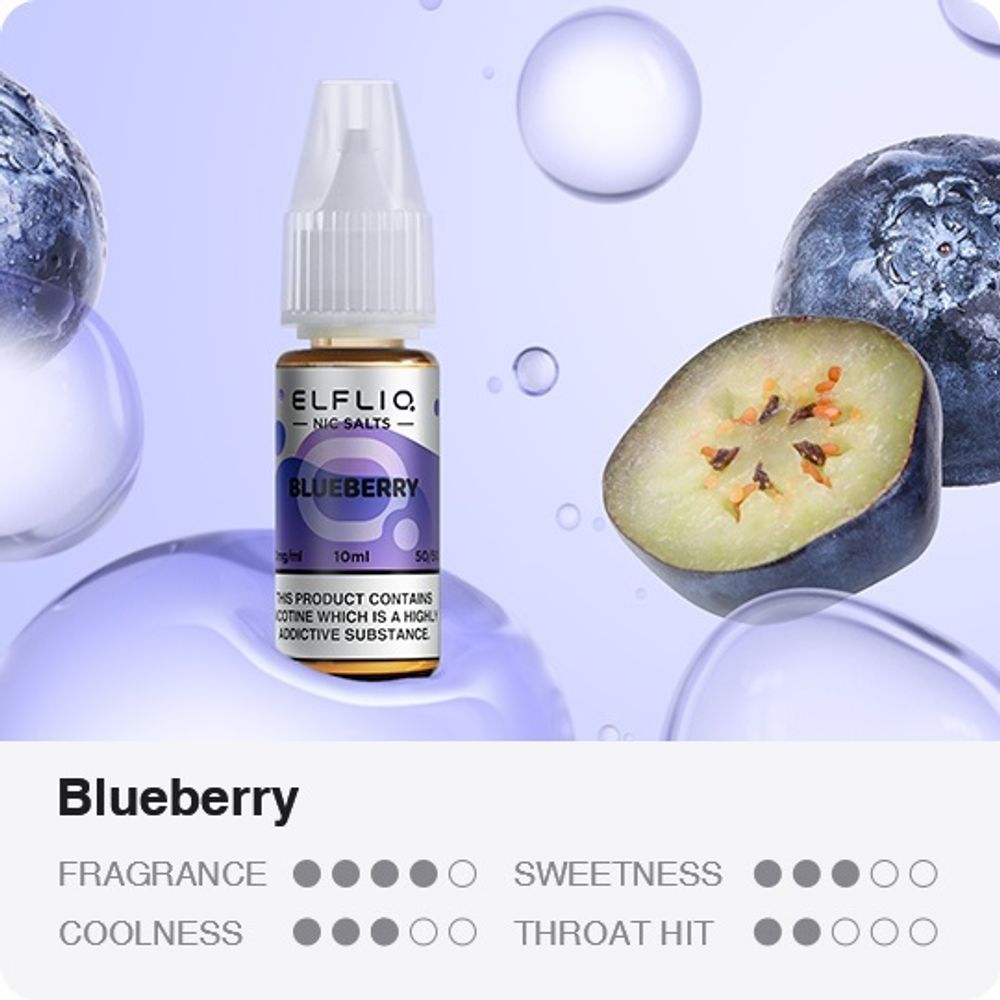 ELFLIQ - Blueberry (5% nic, 30ml)