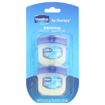Vaseline, Lip Therapy®, оригинальный бальзам для губ, 2 шт. В упаковке, 7 г (0,25 унции)
