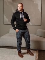 Худи Варгградъ мужская чёрная «Аляска 2004» с начёсом