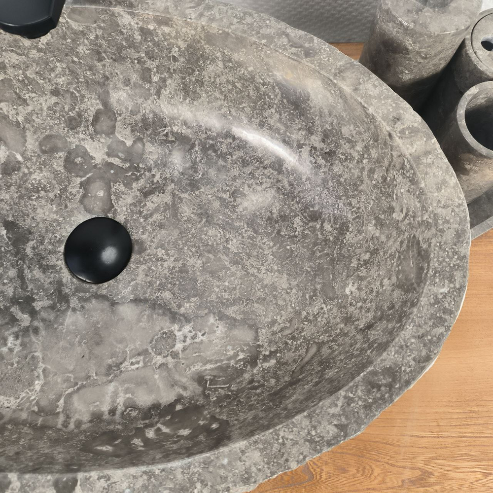 Раковина из мрамора Erozy Grey EM-64668 61*42*15 0189