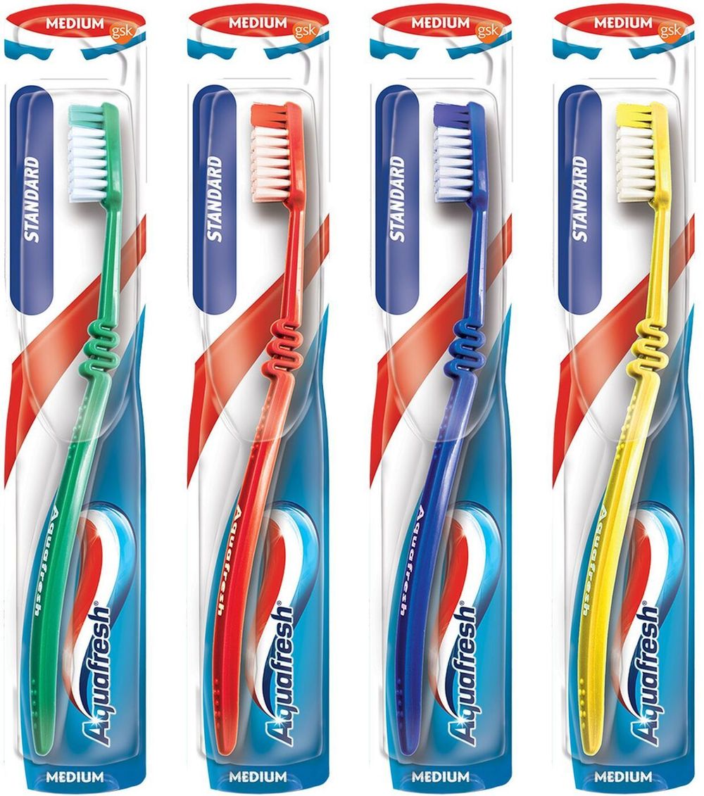 Зубная щетка Аквафреш Стандарт, семейная /12