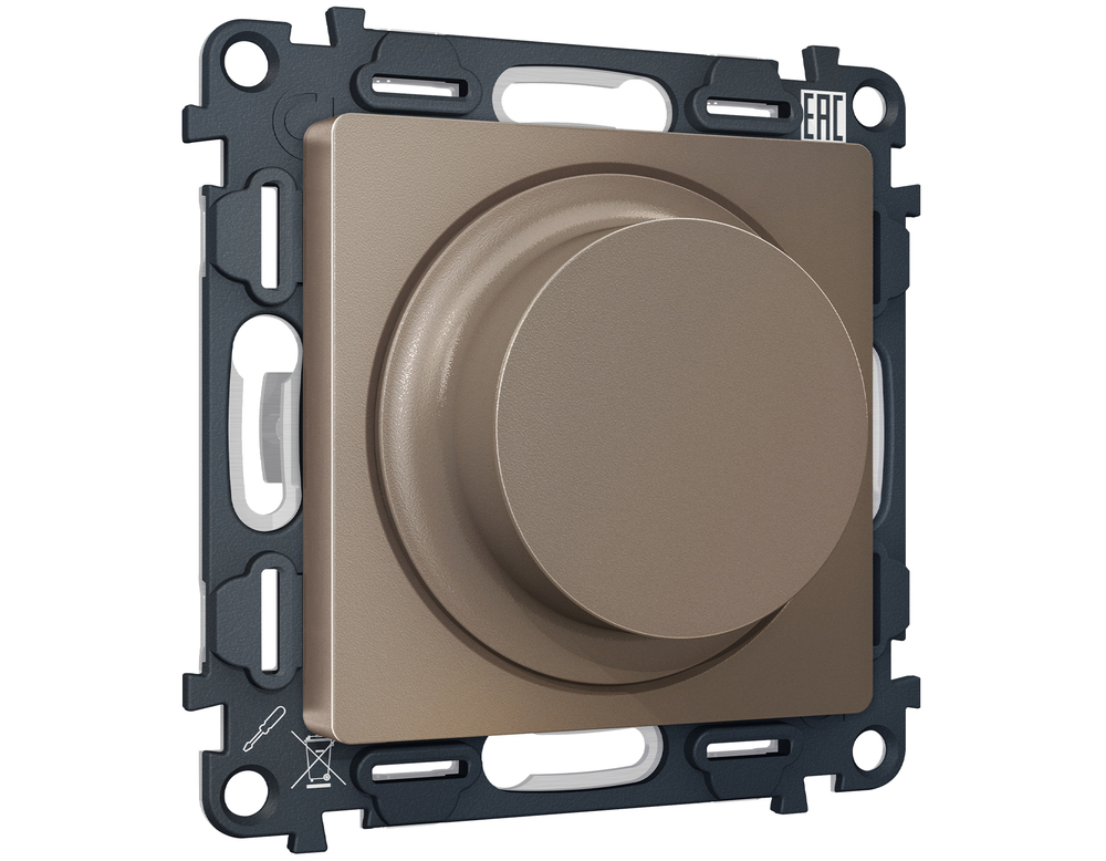 MA635510 Комплект механизма светорегулятора универсального ALFA Темная бронза матовый 25-600W/LED5-300W QUANT (AP6355, VM136)