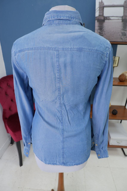Рубашка Love Republic "под джинсу" 44 размер