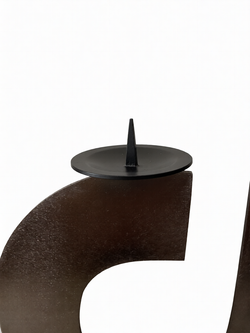 Подсвечник для свечей "Tik-Tok" (черный)