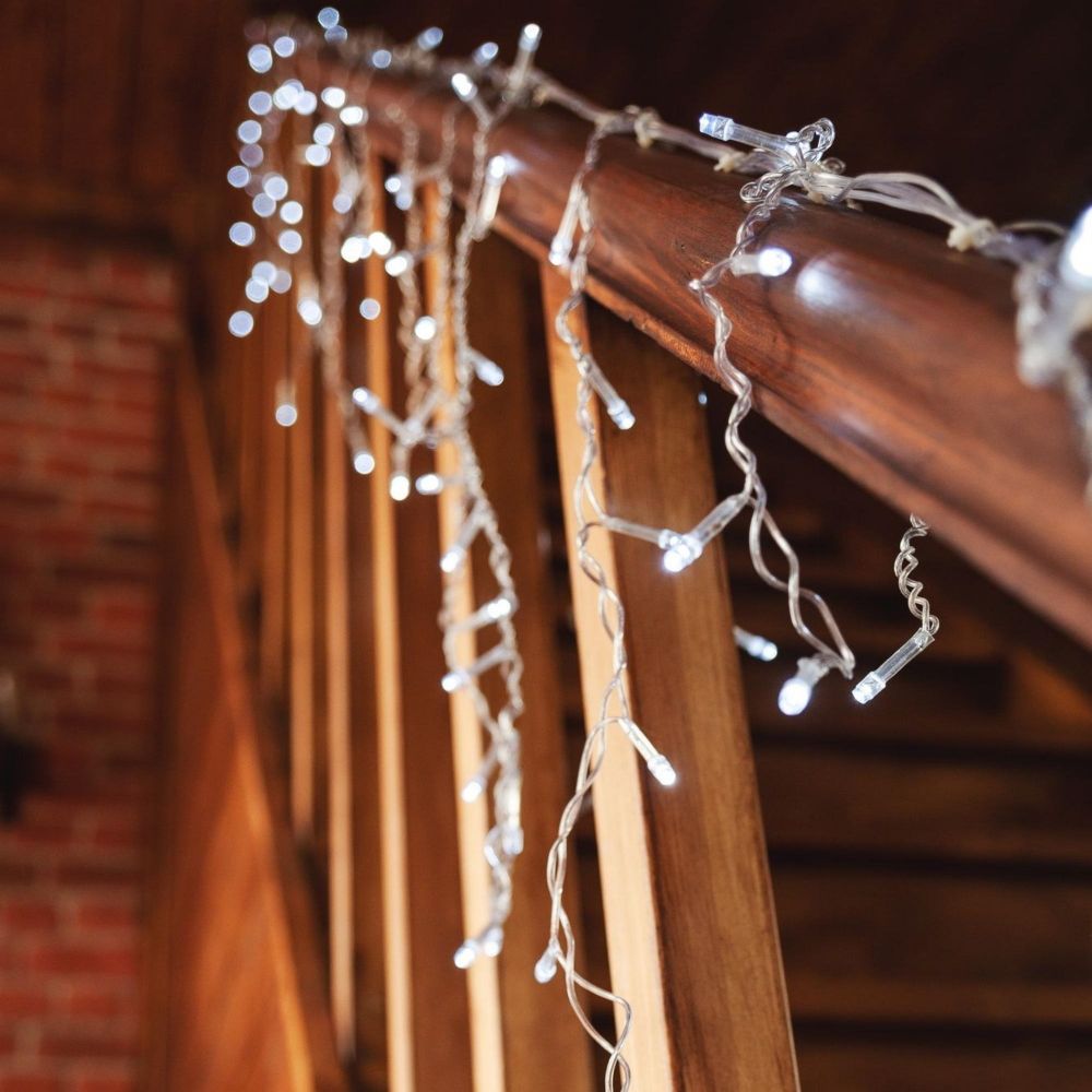 ULD-B3010-200-DTA WHITE IP20 Бахрома светодиодная с контроллером. 200 светодиодов. 3 м. белый. IP20. провод прозрачный