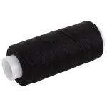 Нитки швейные 45 ЛЛ, 200 м, полиэстер, НАБОР 12 штук, 6 белых / 6 черных, DEVELIA (Девелиа), 609620