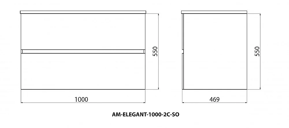 Тумба с раковиной Art&Max ELEGANT 100 бран