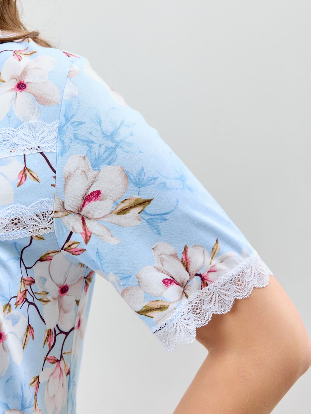 Ночная сорочка Узор-1 Виотекс ГОЛУБОЙ