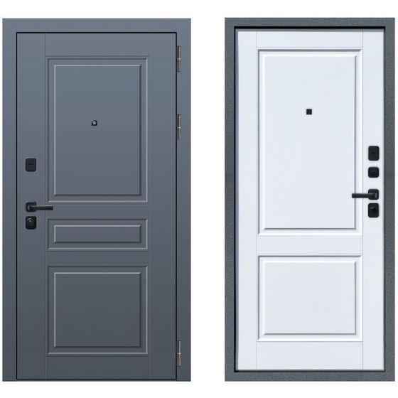 Купить Входная дверь М107 ФЛ-32 velluto oscure ФЛ-30 velluto bianco