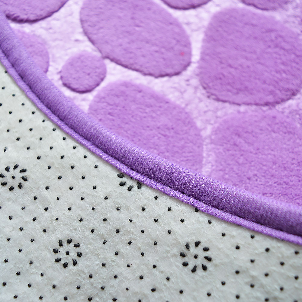 Коврик для туалета Камни Roomis 50*50см (фиолетовый)