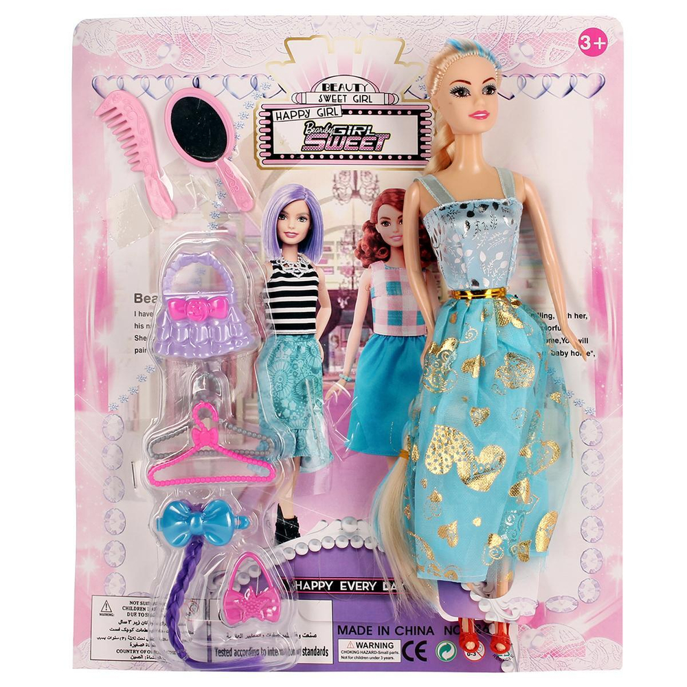 Кукла тип Модель с аксесс. 30см, блистер 726