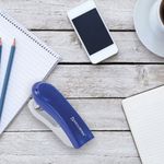 Степлер №24/6, 26/6 BRAUBERG "Original", до 25 листов, синий, 222534