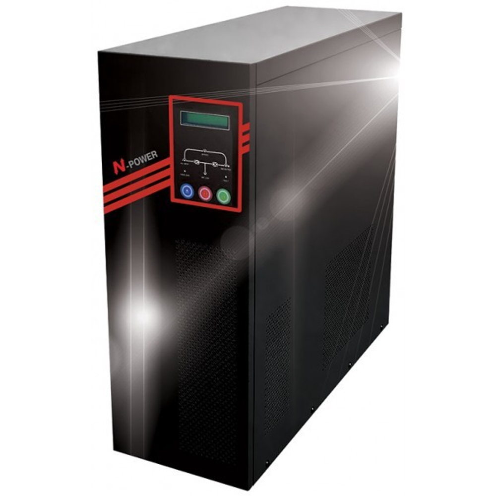 ИБП с двойным преобразованием N-Power Power-Vision Black 6 LT ─ однофазный ИБП 6 кВА online с гальванической развязкой и изолирующим трансформатором