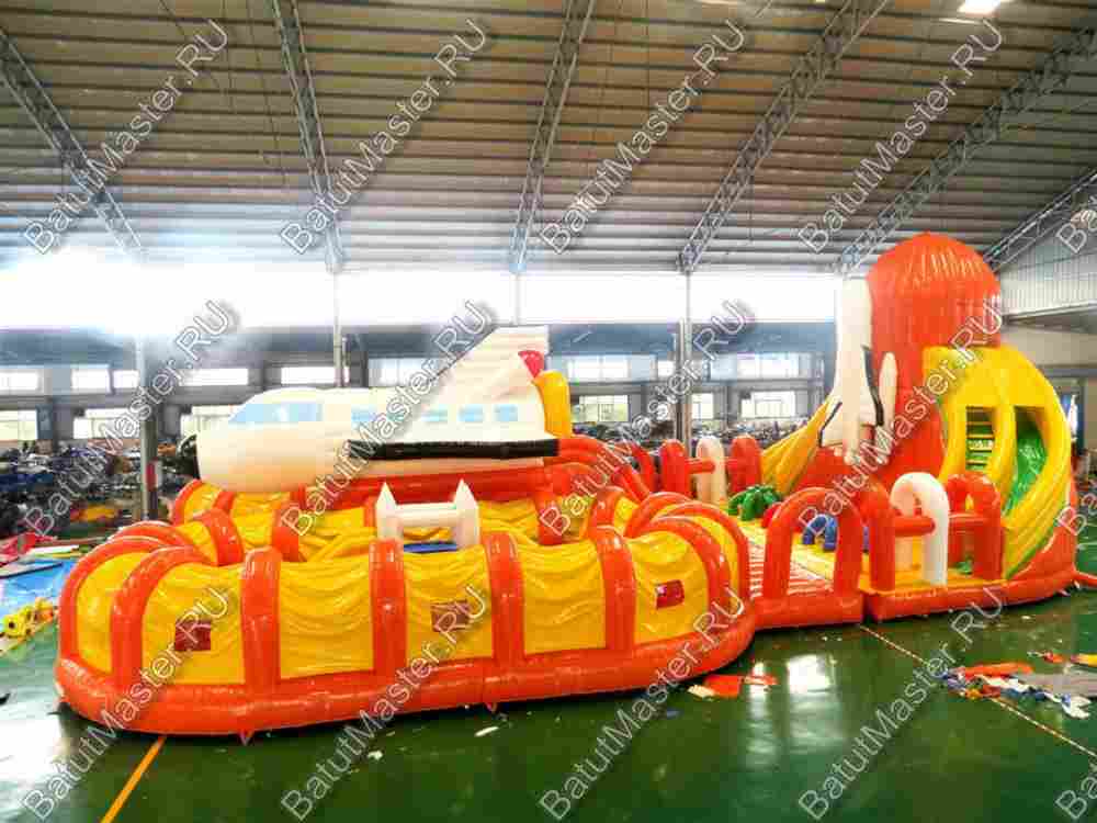 Большой батут "Ракета", 20*15*7 м