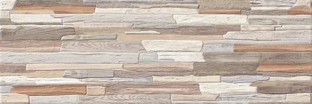 Настенная плитка ALMA Ceramica TWA11ART024 Arteo 60x20 коричневая матовая под дерево
