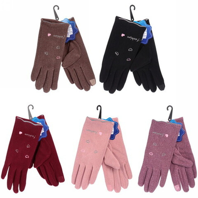 Перчатки женские «Manhattan», классика, утепленные иск. мех, микс 5 цветов, размер универсальный 23*8,5см.