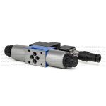 3DREPE6C-2X/25EG24K31/A1M - Пропорциональный редукционный клапан Ду 6 трехлинейный (пилот) со встроенным усилителем (OBE), A1 = ±10 В, давление регулировки до 25 бар, схема C