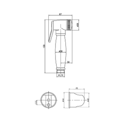 Комплект для биде Lemark LM8087B с гигиеническим душем