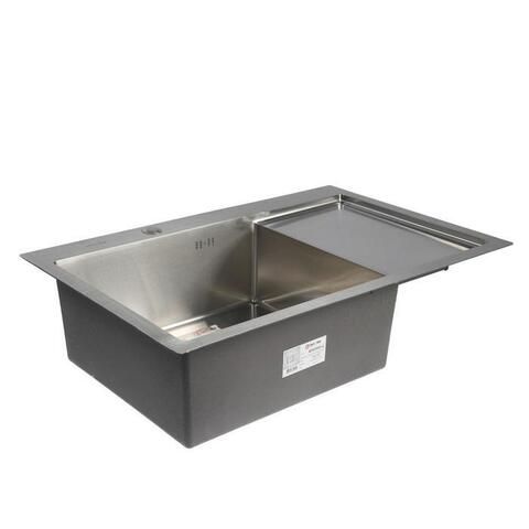 Мойка для кухни врезная из нержавеющей стали толщина 3мм AFLORN 78х51 Сатин (3.0х220) AF97851-L