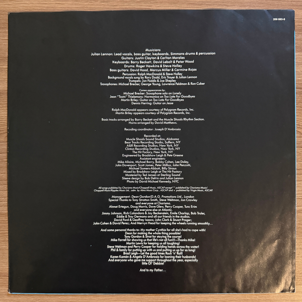 Виниловая пластинка Julian Lennon - Valotte LP