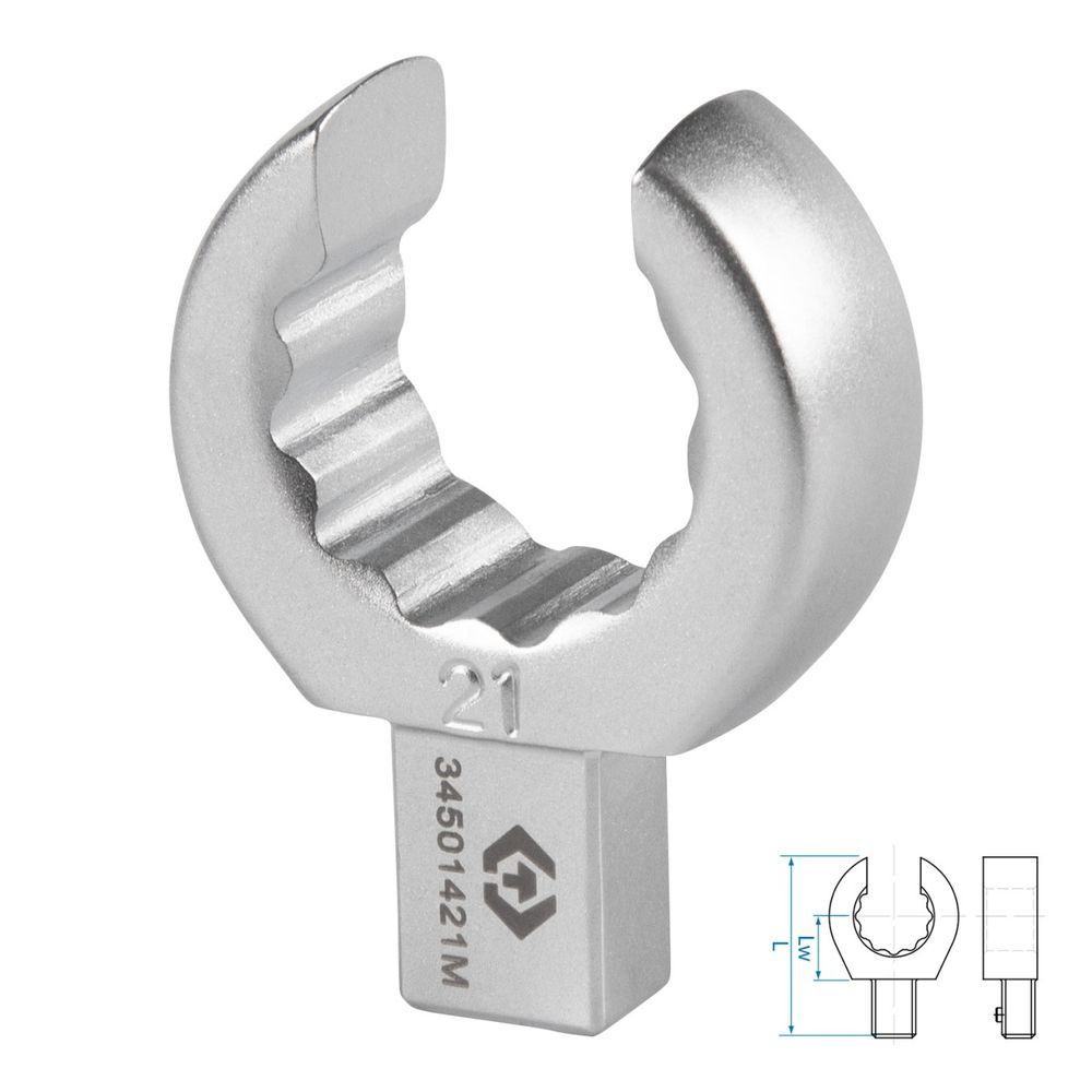 KING TONY (34501421M) Насадка разрезная серии "FIT", 21 мм, 9х12 мм