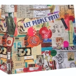 Пакет подарочный «Стильный» с глянц. лам. (горизонтальный) 32х26х12 см