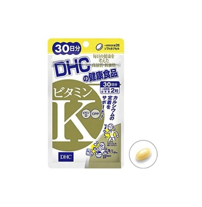 DHC Vitamin K + Vitamin D + CPP — комплекс для здоровья костей и усвоения кальция (30 дней)