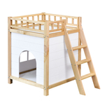 Домик для кошки, 42х42х56, Вальди, для котов и небольших собак, из массива дерева, Dipriz