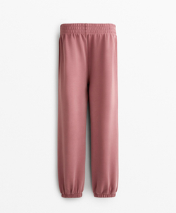 Oysho Брюки-джоггеры из ткани с модалом, розовый