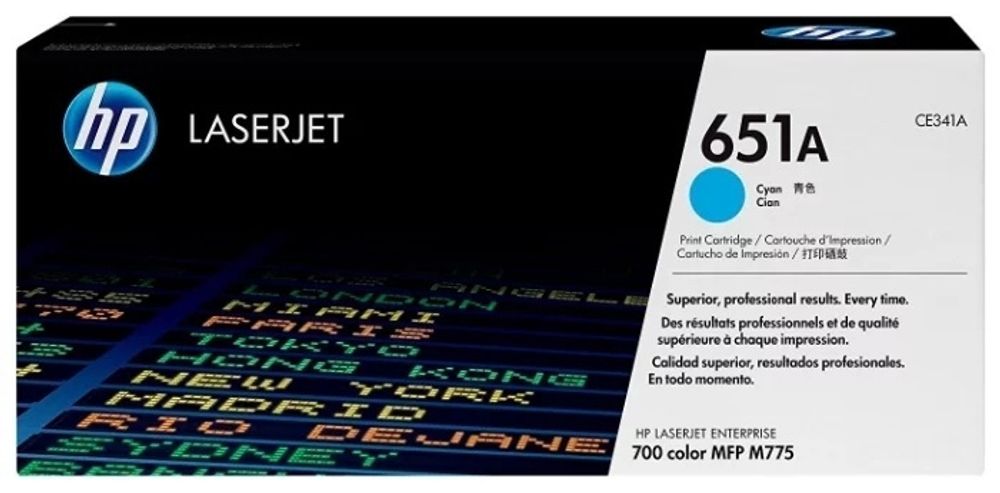 Картриджи HP CE341A голубой