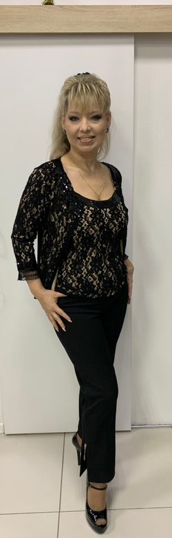 Французские черные брюки с молниями